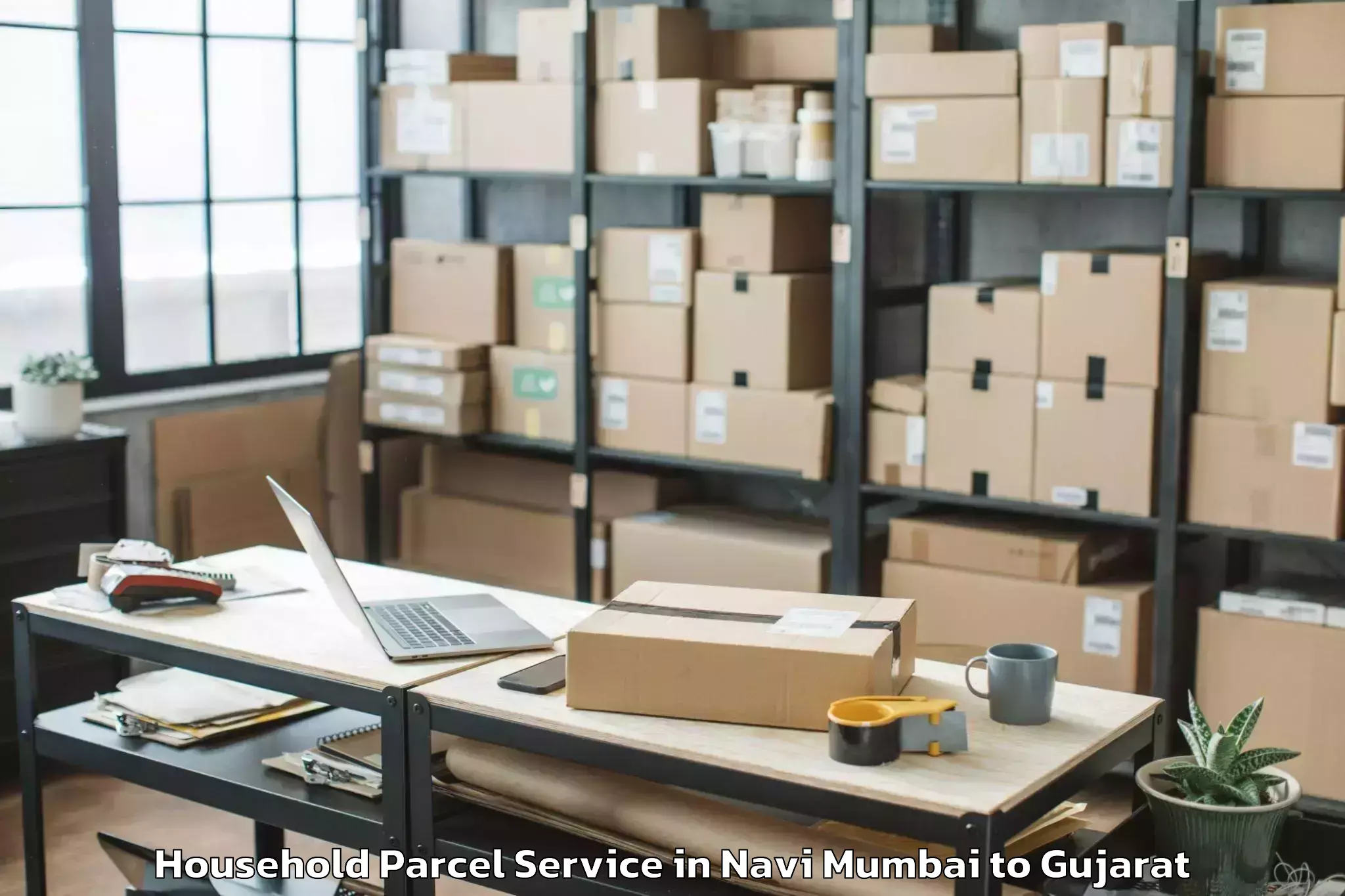 Reliable Navi Mumbai to Kandla Port Household Parcel